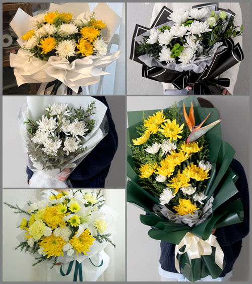 广东揭阳市普宁市梅林镇边埔村白事花束代送